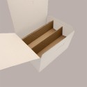 Segreto Scatola in Carta Fibra Bianco Porta 6 Bottiglie Orizzontali 325x255x180 mm 10 pezzi [8091b744]