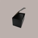 Segreto Scatola in Carta Seta Nero Porta 4 Bottiglie Orizzontali 325x175x180 mm 10 pezzi [1d505ffb]