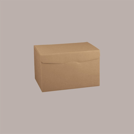 Segreto Scatola in Carta Avana Porta 6 Bottiglie Orizzontali 325x255x180 mm 10 pezzi [de4813f9]