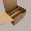Segreto Scatola in Carta Avana Porta 6 Bottiglie Orizzontali 325x255x180 mm 10 pezzi [076e50f4]