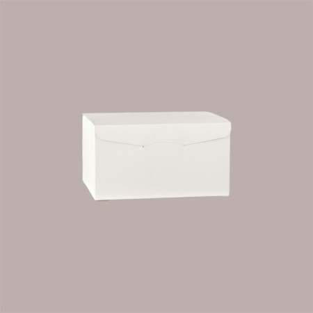 Segreto Scatola in Carta Fibra Bianca Porta 4 Bottiglie Orizzontali 325x175x180 mm 10 pezzi [86c71094]
