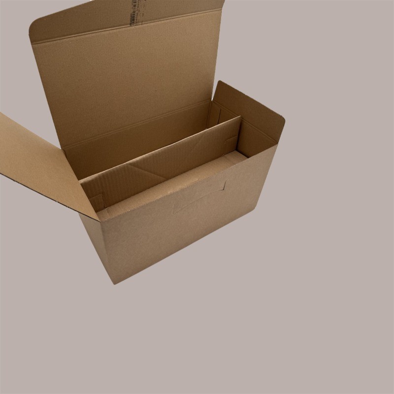Segreto Scatola in Carta Avana Porta 4 Bottiglie Orizzontali 325x175x180 mm 10 pezzi [d84d8b98]