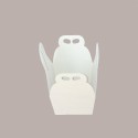 Scatola per Confezione Regalo Porta Piccolo Panettone da 100gr in Cartoncino Fibra Bianco 10x10x10 cm 20 Pezzi [596d3e91]