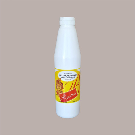 Topping al Gusto di Cioccolato Bianco Salsa Dolce per Gelati Dessert Bigatton 900 g [6569cae3]