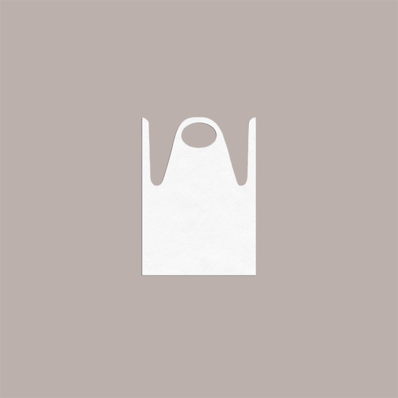 Grembiule Monouso Bianco in TNT 82x100 50 Pezzi [82a721e8]