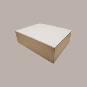 Coperchio per Scatola in Carta Colore Kraft Bianco 490x290 10 Pezzi [53f8cd73]