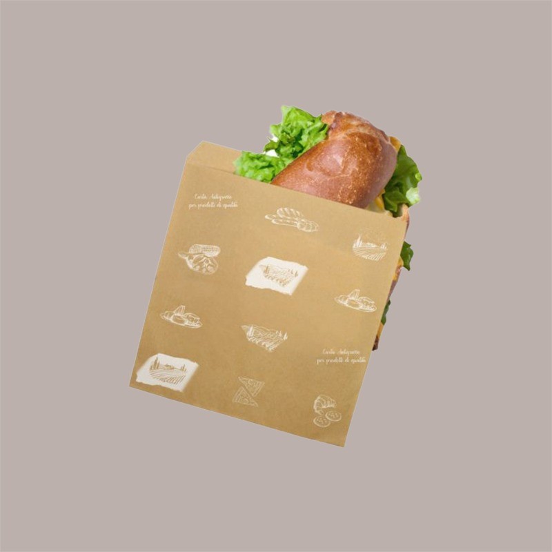 Prendi SNACK Piada Panino Carta Avana Antigrasso 16x24 1000 Pezzi [68500c43]