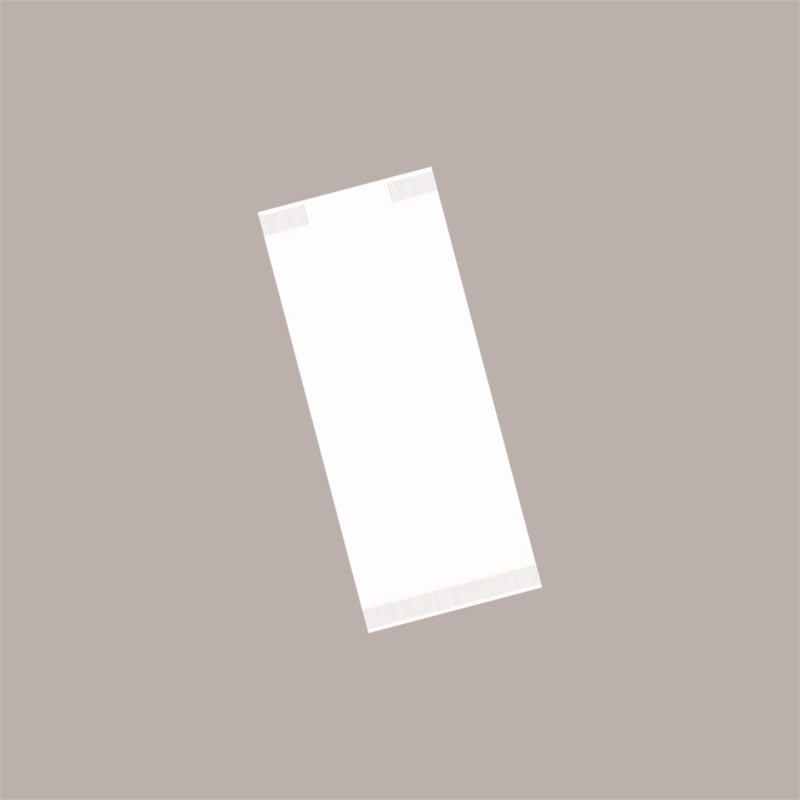 Busta Bianca Neutra in Carta con Tovagliolo in Carta Bianco 11x24 cm 125 Pezzi [98992ee7]