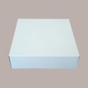 Scatola Trasparente Espositiva con Fondo Carta H30 mm Bianco Effetto Fibra 210x210H250mm 5 Pezzi [49785a32]