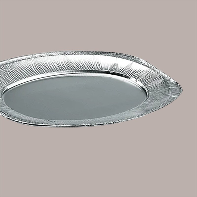 Vassoio Ovale in Alluminio per Alimenti V350G 550x360 10 Pezzi [f6b0473d]