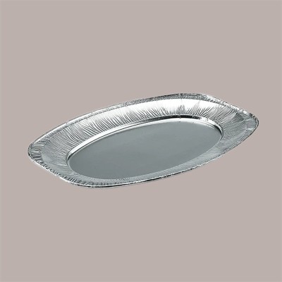 Vassoio Ovale in Alluminio per Alimenti V350G 351x243 10 Pezzi [9589f2f9]