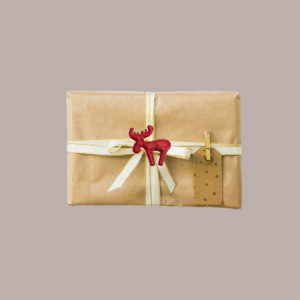 Sticker Renne Natalizie Adesive per Confezioni Regalo 10 Pezzi