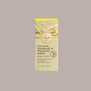 Maxi Tavoletta di Cioccolato Nocciolato Bianco Salato Venchi 600 gr