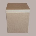 Scatola Baule con Coperchio Carta Onda Avana 300x300H300 mm 5 Pezzi [e584731b]