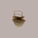 Borsa Busta Carta Avana porta 1 Bottiglia 750 ml con Manico in Cordoncino 12+8.5x39cm 20 Pezzi [2cc3db4f]