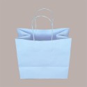 Borsa Carta Bianca Shopper Base Larga Gelateria 25+15H24 30 Pezzi [4347f978]