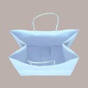 Borsa Carta Bianca Shopper Base Larga Gelateria 25+15H24 30 Pezzi [9a61ba75]