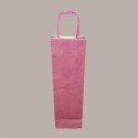Borsa Busta Carta Bordeaux porta 1 Bottiglia 750 ml con Manico in Cordoncino 12+8.5x39cm 20 Pezzi [15243e67]