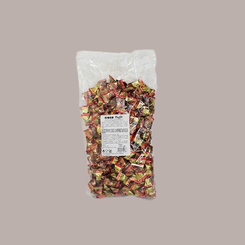 Chicco Caffè Cioccolatino Cortesia ricoperto al Cioccolato imbustato singolo Crispo 500 gr [78043f8d]