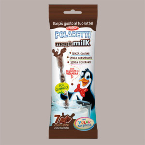 Polaretti Magic Milk Cioccolato Sorpresa Cannuccia Bio Dolfin 42 pezzi [506f4228]
