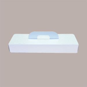 Scatola Porta Strudel in Cartoncino Bianco grafica effetto pelle 40x15H6cm 10 pezzi