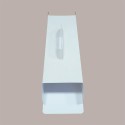 Scatola Porta Strudel in Cartoncino Bianco grafica effetto pelle 40x15H6cm 10 pezzi [032718fc]