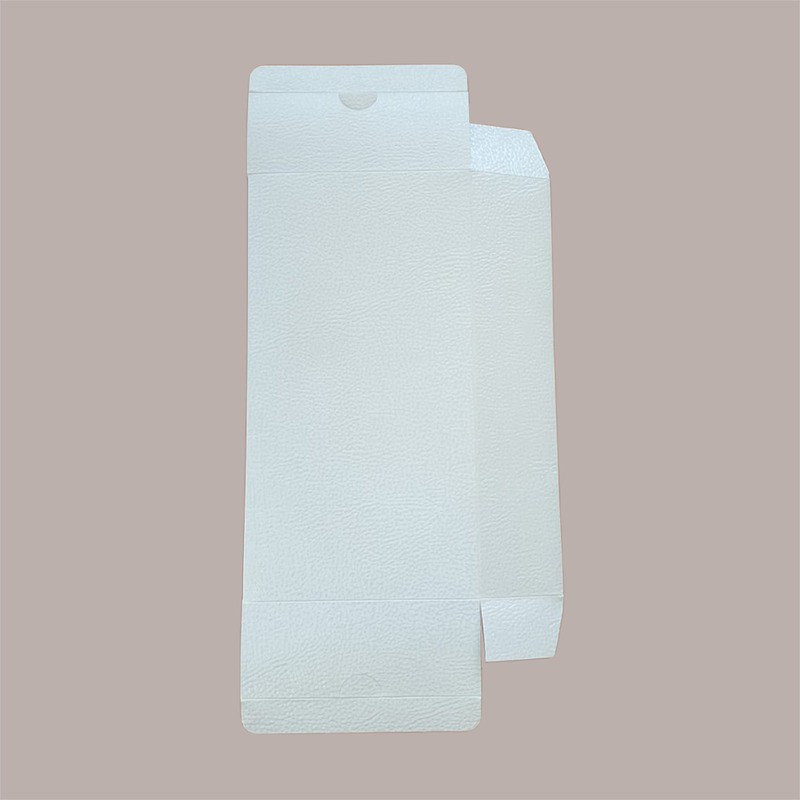 Scatola Porta Strudel in Cartoncino Bianco grafica effetto pelle 28x15H6cm 10 pezzi [62746c1e]