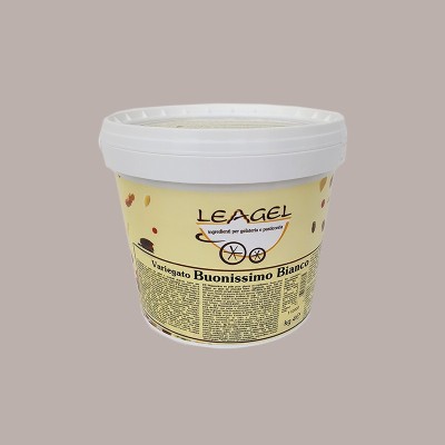 Variegato al Gusto Wafer e Cioccolato Bianco Buonissimo ideale per Gelato Leagel 4 Kg [c3b05ec0]