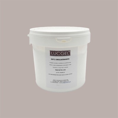 Mono di Digliceridi degli Acidi Grassi Additivo Emulsionante E471 Lucgel 3 Kg [8ddf4df0]