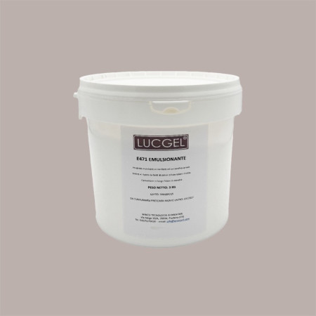 Mono di Digliceridi degli Acidi Grassi Additivo Emulsionante E471 Lucgel 3 Kg [8ddf4df0]