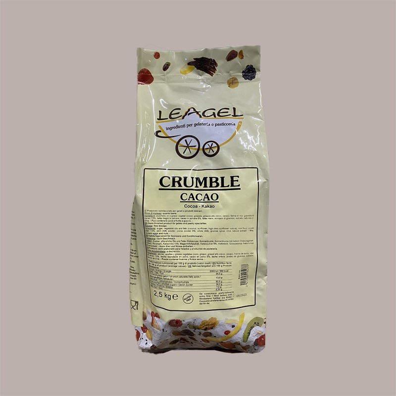 Crumble al Cacao Granella Croccante Senza Glutine Leagel 2,5 Kg [d17e8427]
