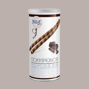 Tubo Ciokkipiùnoir Sigaretta Ripiena con Crema Cioccolato Fondente Bussy 400 gr [98b05793]