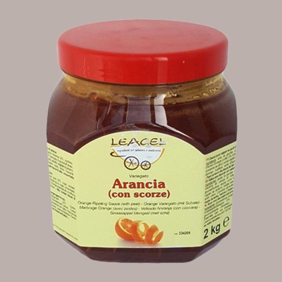 Variegato Frutta al Gusto Arancia con Scorze ideale per Gelato Dessert Leagel 2 Kg [4ab4123d]