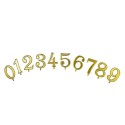 Valigetta per Decorazioni Torte Compleanno con Numeri Oro, Candeline Bianche e Base Candeline Ovale Oro [75635c88]