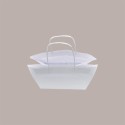 Borsa Carta Bianca Shopper Base Larga Gelateria 28+17x26 200 Pezzi [ab6f034e]