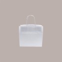 Borsa Carta Bianca Shopper Base Larga Gelateria 28+17x26 200 Pezzi [ae3f4450]