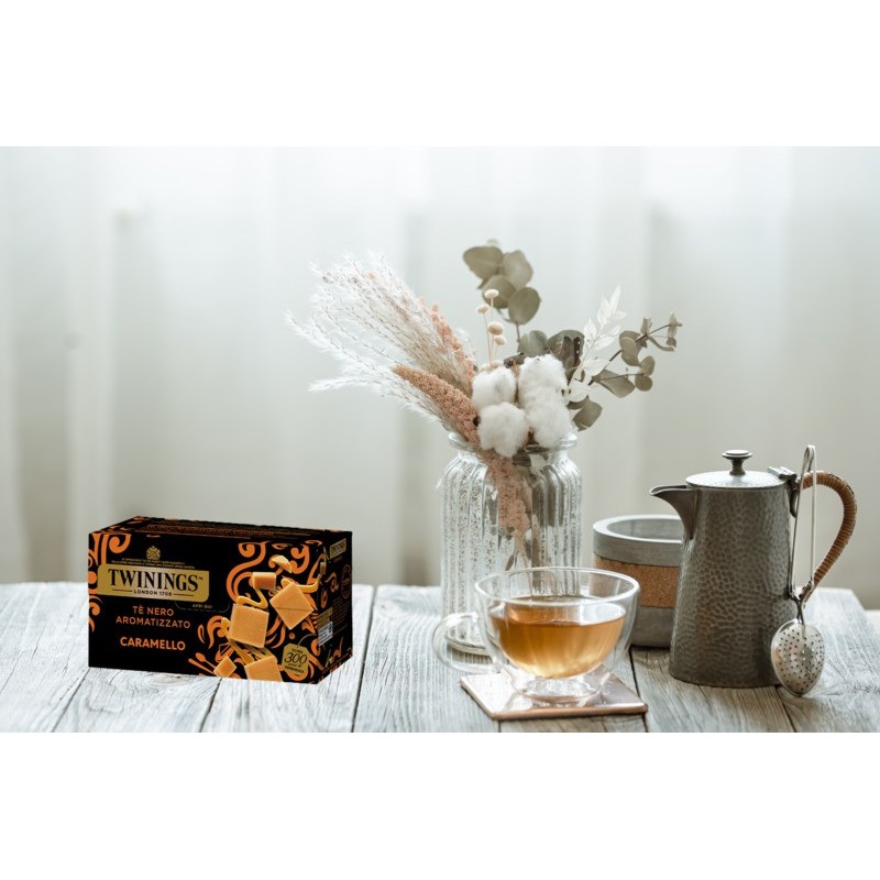 Filtri Bustine Tè Nero Aromatizzato al Caramello TWININGS 20 Filtri [e60a10a9]