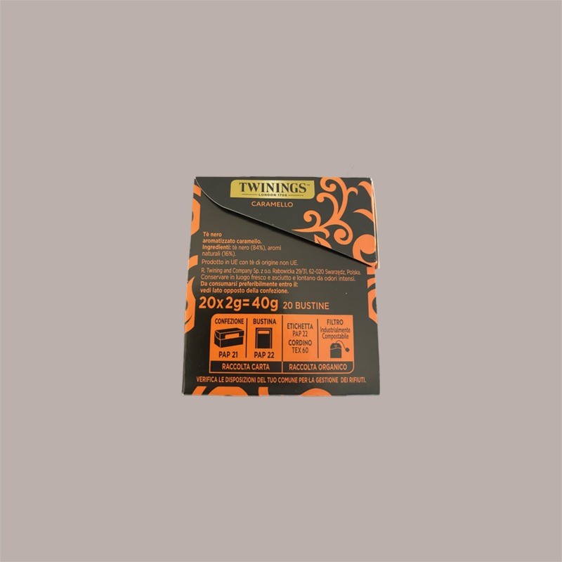 Filtri Bustine Tè Nero Aromatizzato al Caramello TWININGS 20 Filtri [5117d1ad]