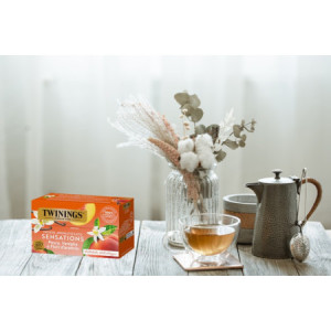 Filtri Bustine Infuso Aromatizzato Pesca, Vaniglia e Fiori d'Arancio TWININGS 20 Filtri