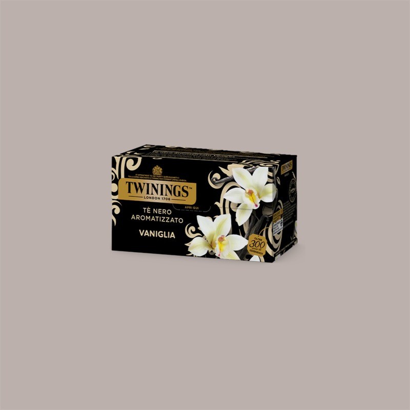 Filtri Bustine Tè Nero Aromatizzato alla Vaniglia TWININGS 20 Filtri [9a5ded7c]