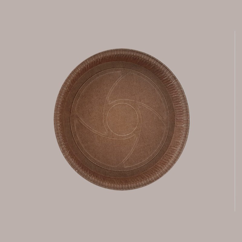 Stampo Forma Cottura Rotonda Dm260H23mm in Carta Preformata Marrone Usa e Getta Ecos 10 pezzi [08dac682]