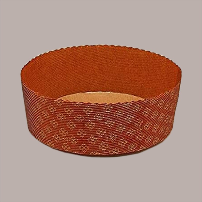 Stampo Forme Cottura in Carta Forno per Panettone Basso da 500 gr Usa e Getta Dm170H55mm 10 pezzi [3e030376]