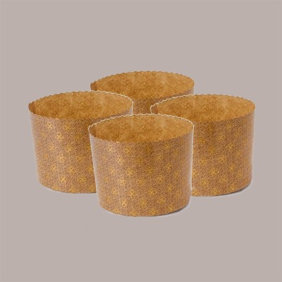 Stampo Forme Cottura in Carta Forno per Panettoncino Alto 90 gr Usa e Getta Dm70H50mm 25 pezzi [d5f5ec40]