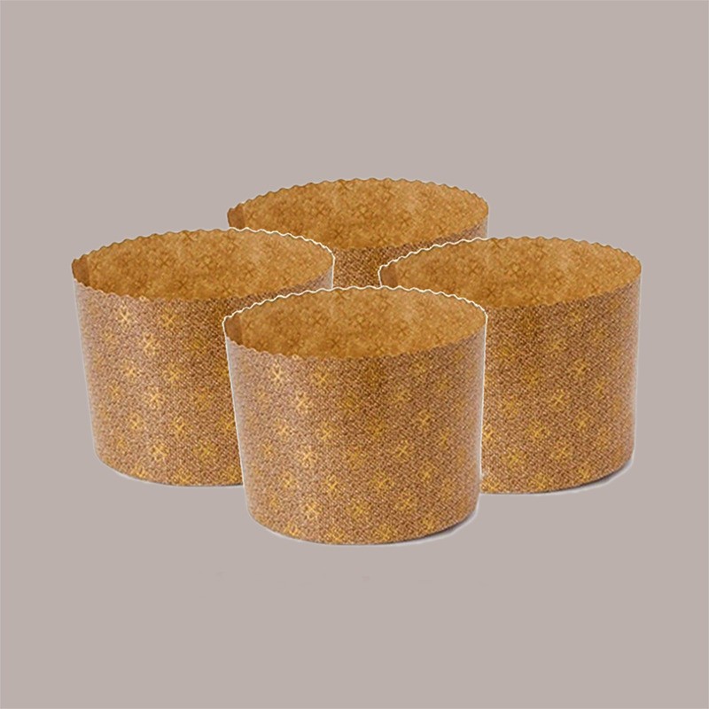 Stampo Forme Cottura in Carta Forno per Panettoncino Alto 90 gr Usa e Getta Dm70H50mm 25 pezzi [d5f5ec40]