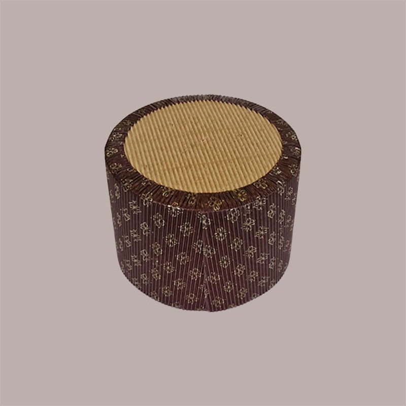 Stampo Forma Cottura in Carta Forno Onda Rigida per Panettone Alto 1 Kg Usa e Getta Dm170H110mm 5 pezzi [09aadc78]