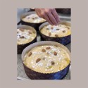 Stampo Forme Cottura in Carta Forno per Panettone Basso da 1,5 Kg Usa e Getta Dm240H80mm 10 pezzi [40122607]