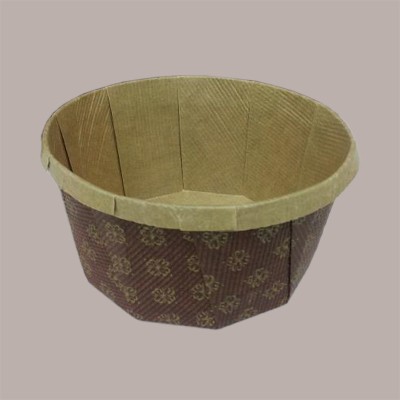 Stampo Forme Cottura in Carta Forno per Panettone Gardenia da 500 gr Usa e Getta Dm130H80mm 10 pezzi [09232911]