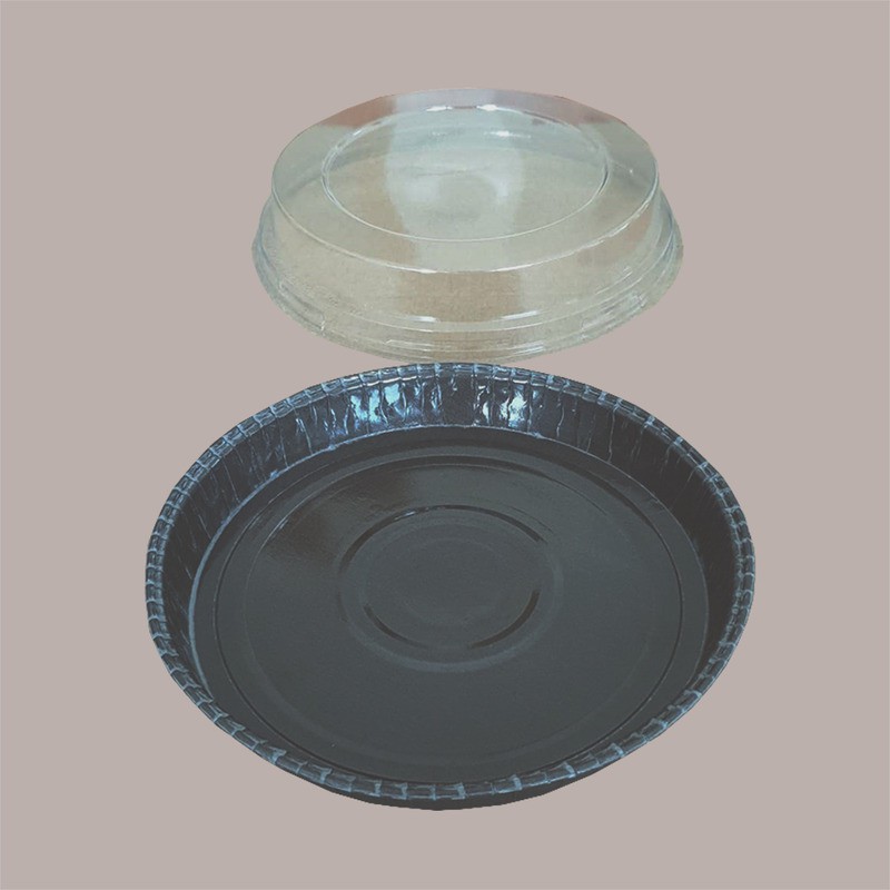 Stampo Forme Cottura Rotonda Dm180H22mm in Carta Forno Antiaderente Optima  con Coperchio Dm202H37mm 10 pezzi [630d638b]