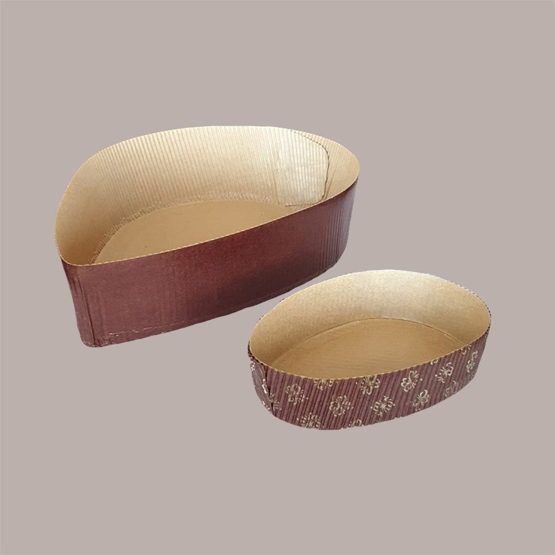 Stampo Forma Cottura in Carta Forno a Forma di Uovo da 750 gr Usa e Getta 177x255H60mm 10 pezzi [730e69ff]