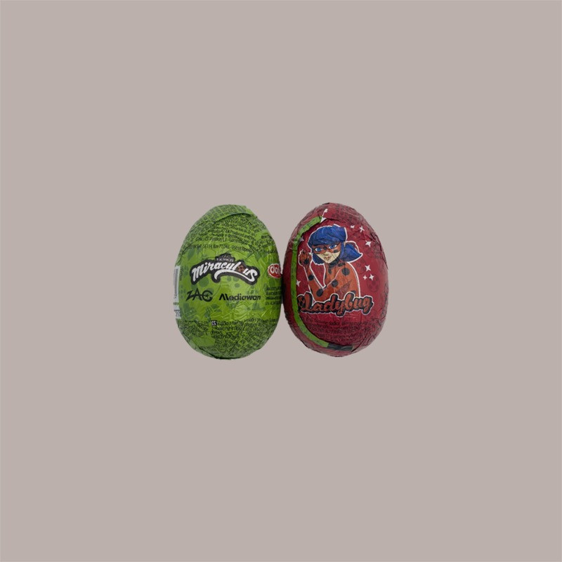 Espositore Ovetto al Cioccolato al Latte 20 gr con Sorpresa Miracolous 24 Pezzi [f4b2fc1c]